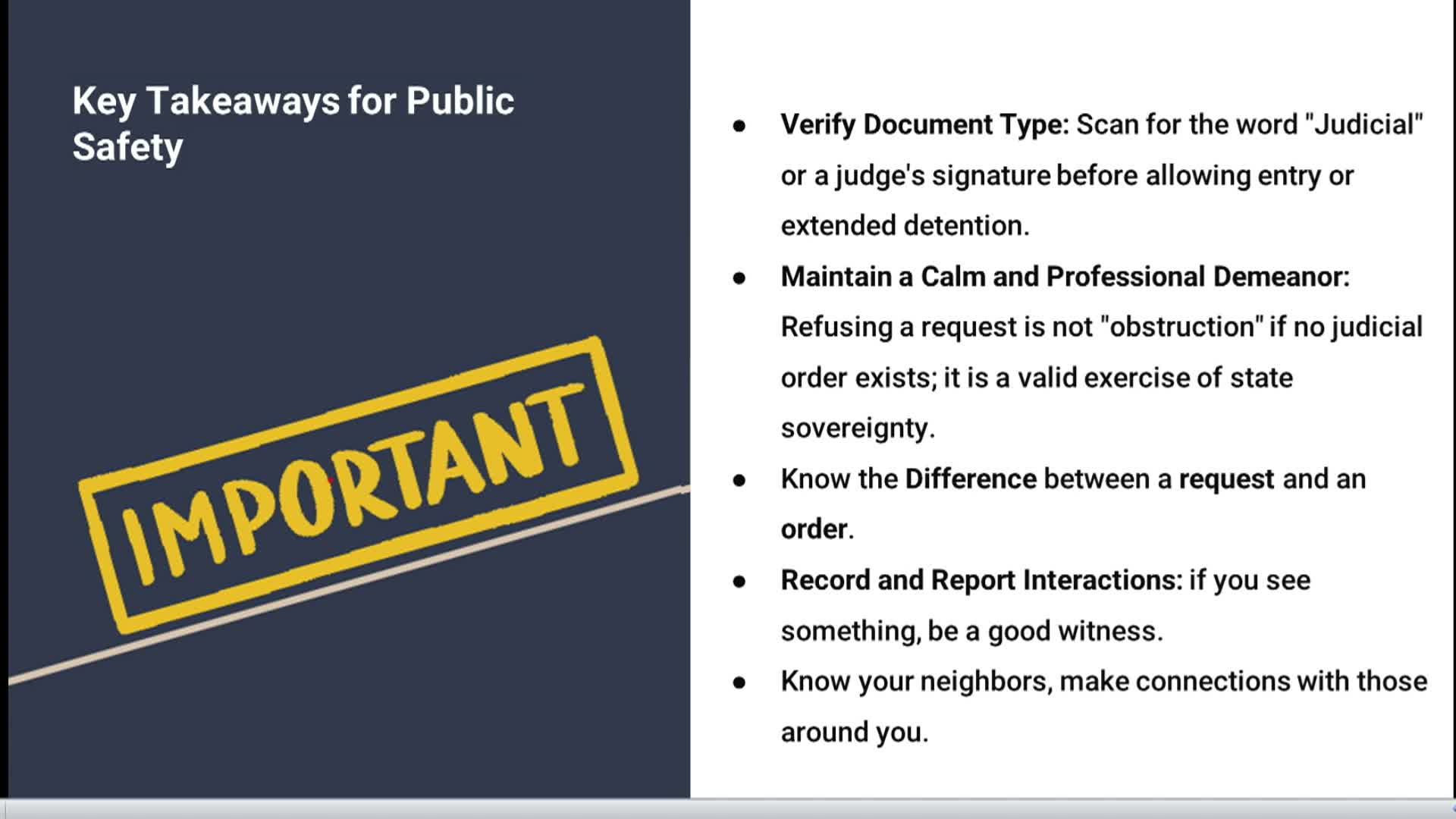 Thumbnail image for Info for Interacting with Federal Agents - 3/10/26