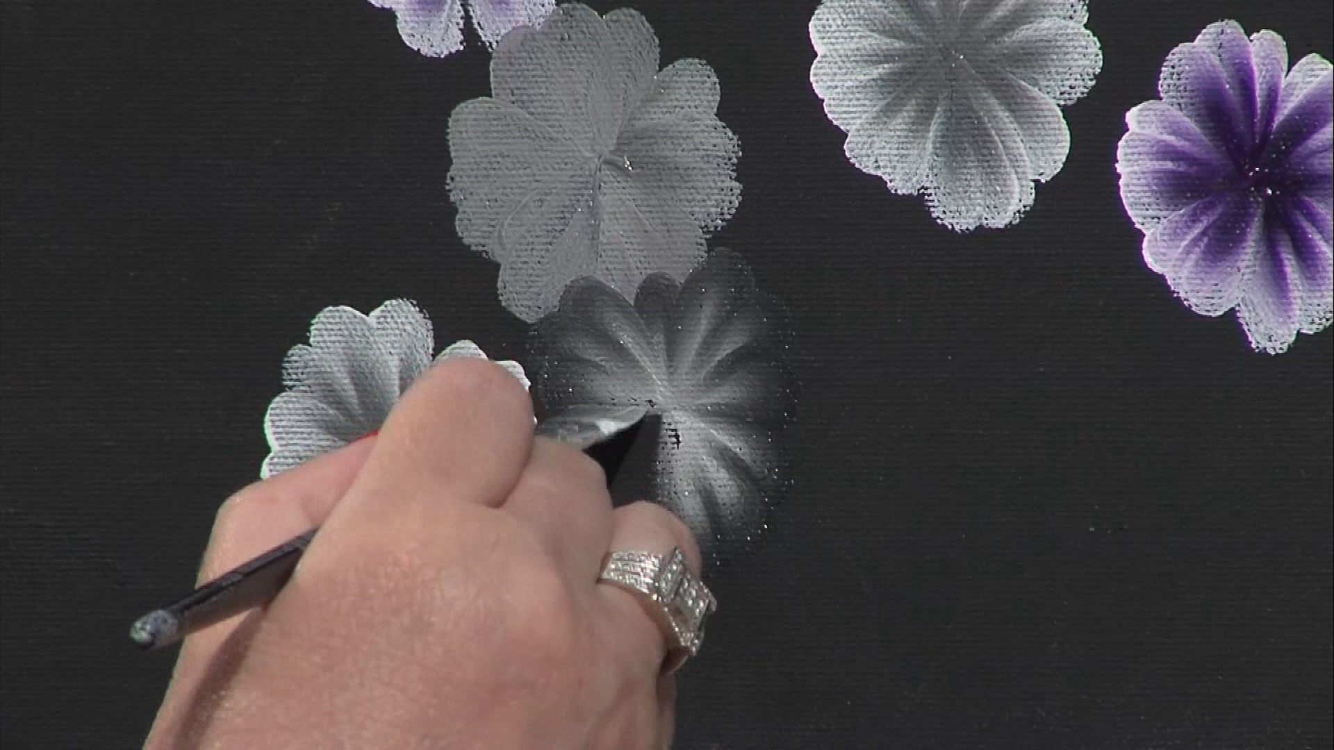 Thumbnail image for Lucy's Big Beautiful World of Painting - White and Purple Flowers