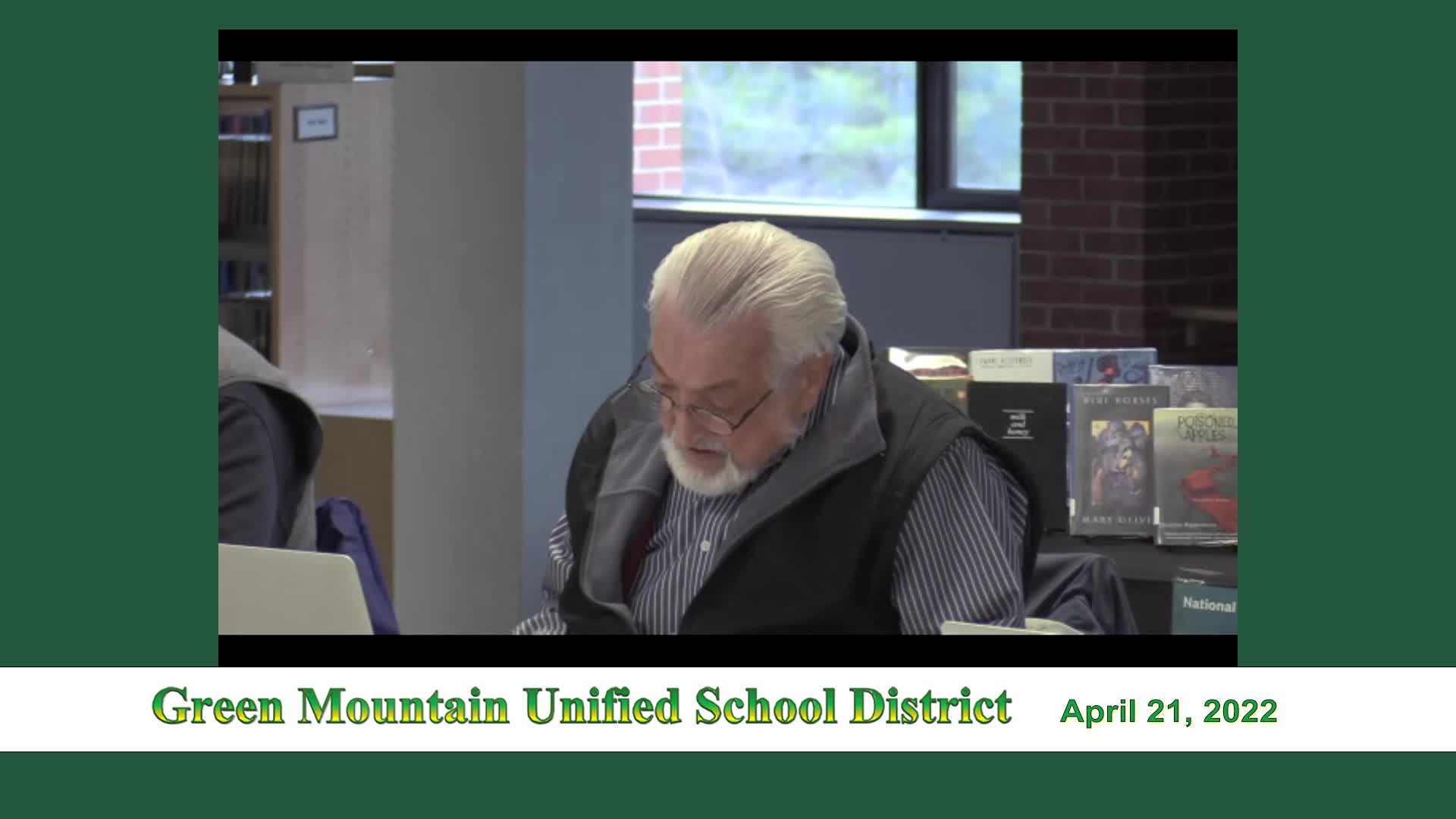 GMUSD Board Meeting - 4/21/22