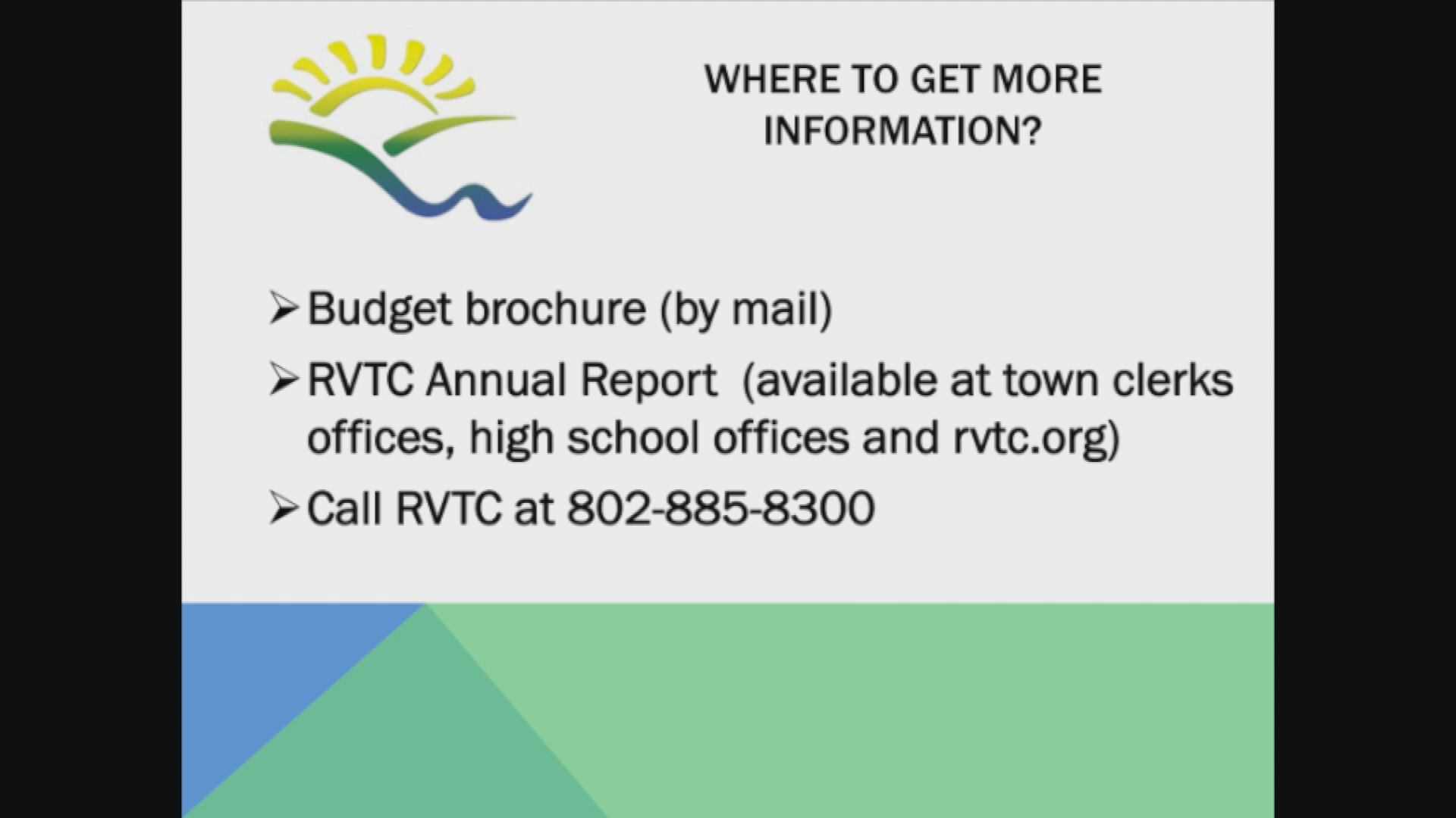 Thumbnail image for RVTC Budget - Fiscal Year 2018